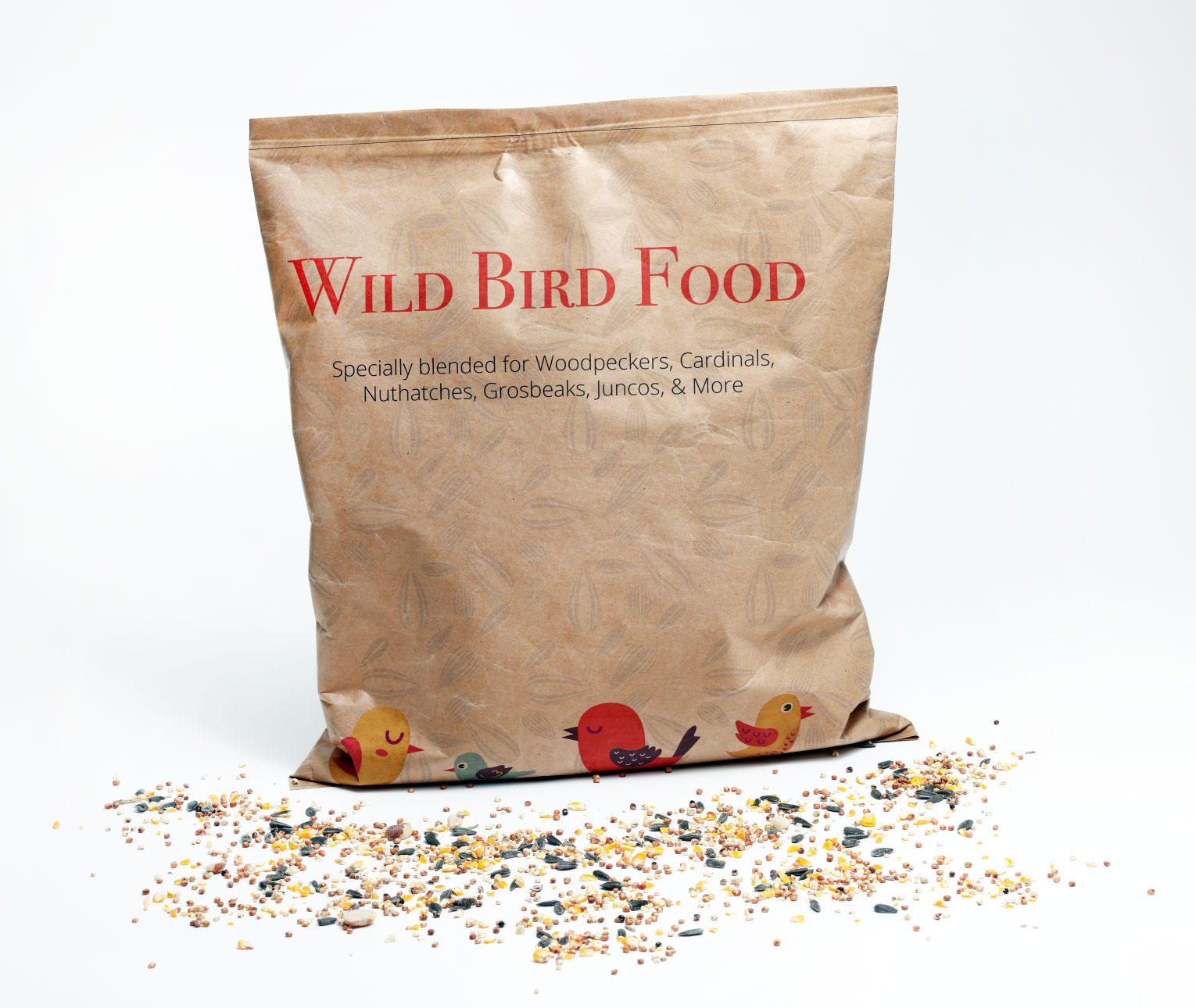 recycle paper packaging bird seed